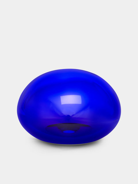 Giberto - Hand-Blown Murano Glass Paperweight - Blue - ABASK - 