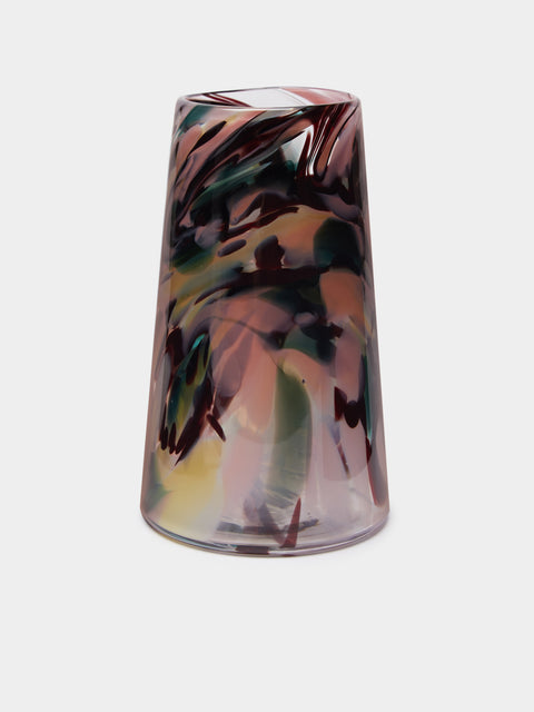 The Glass Studio - Marbled Hand-Blown Glass Vase - Multiple - ABASK - 