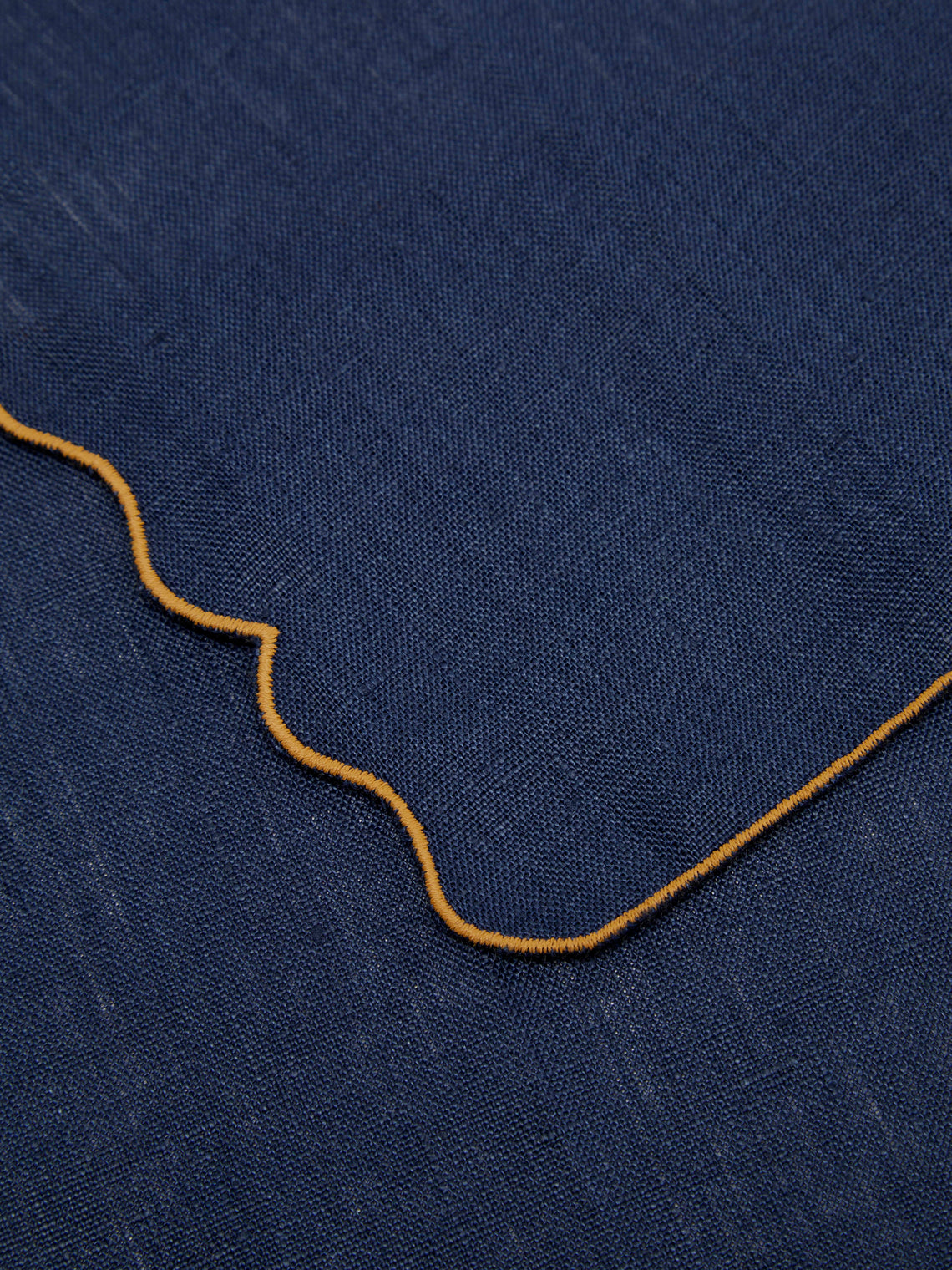 Los Encajeros - Valver Embroidered Linen Cocktail Napkins (Set of 6) -  - ABASK