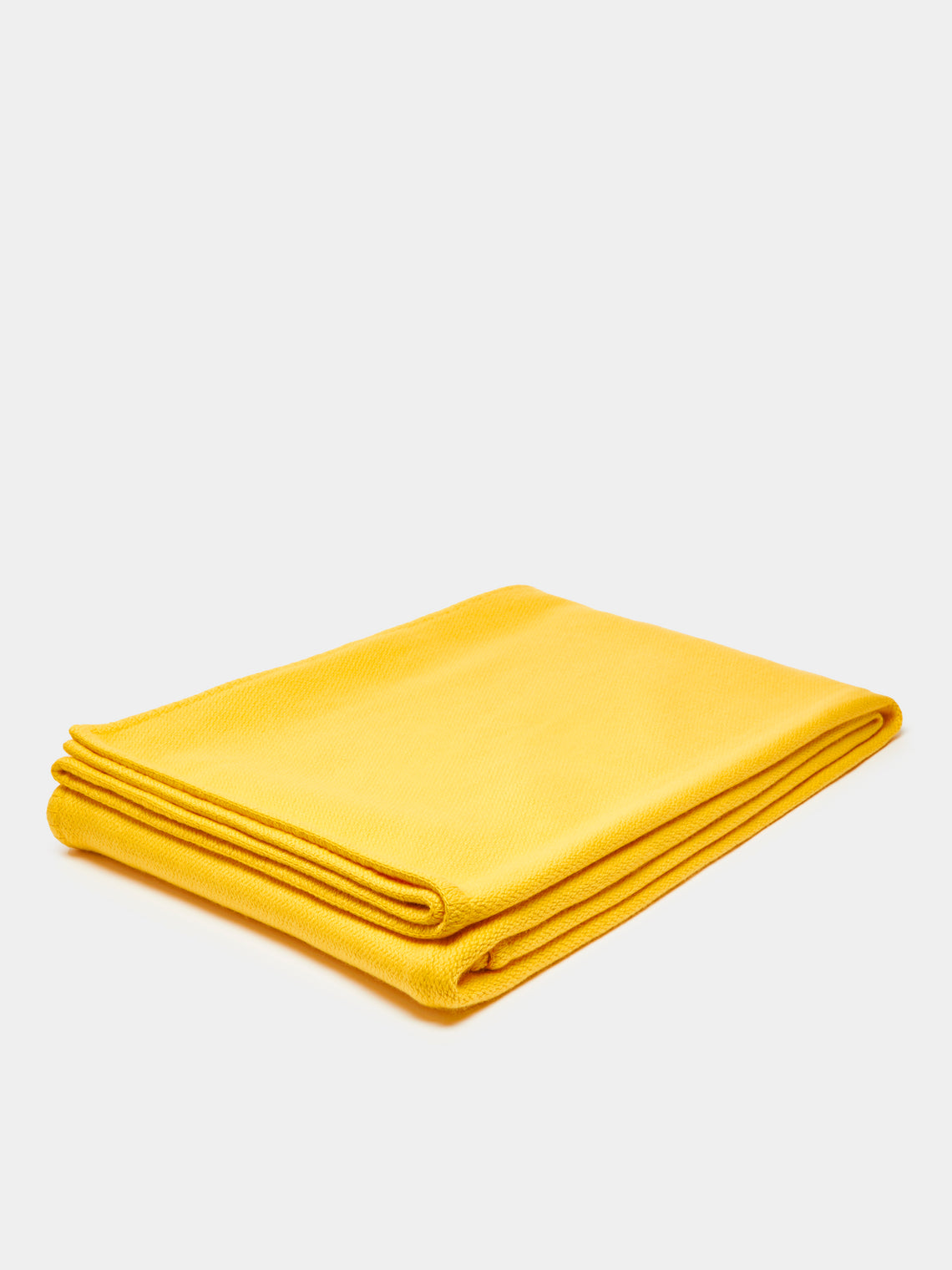 Rose Uniacke - Hand-Dyed Cashmere Large Blanket - Yellow - ABASK