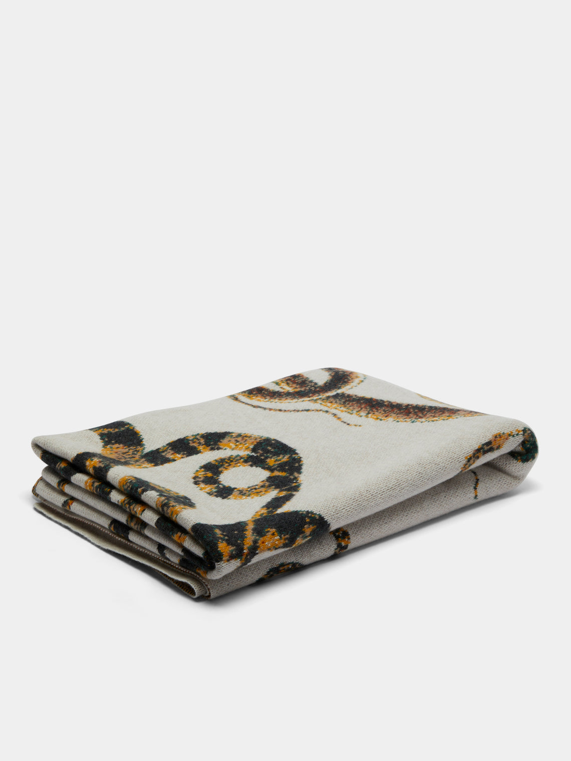 Saved NY - Serpents Cashmere Blanket - Yellow - ABASK