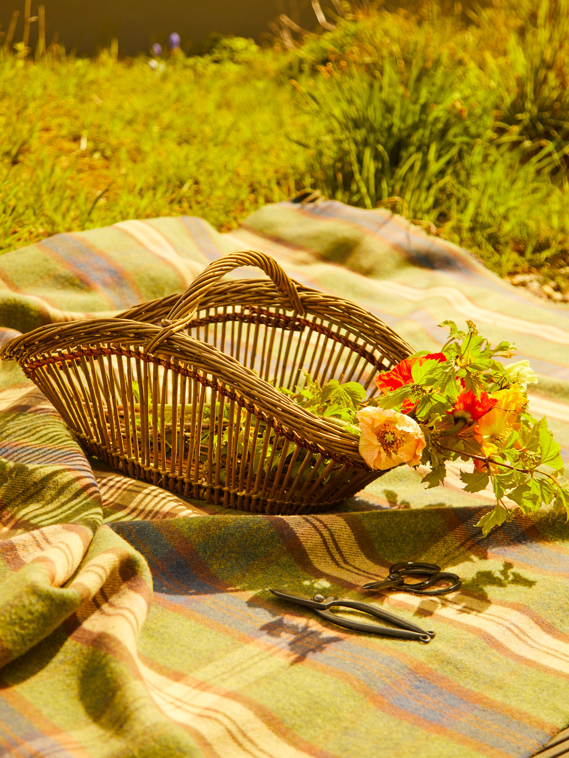 Benjamin Nauleau - Handwoven Willow Fitched Gathering Basket -  - ABASK