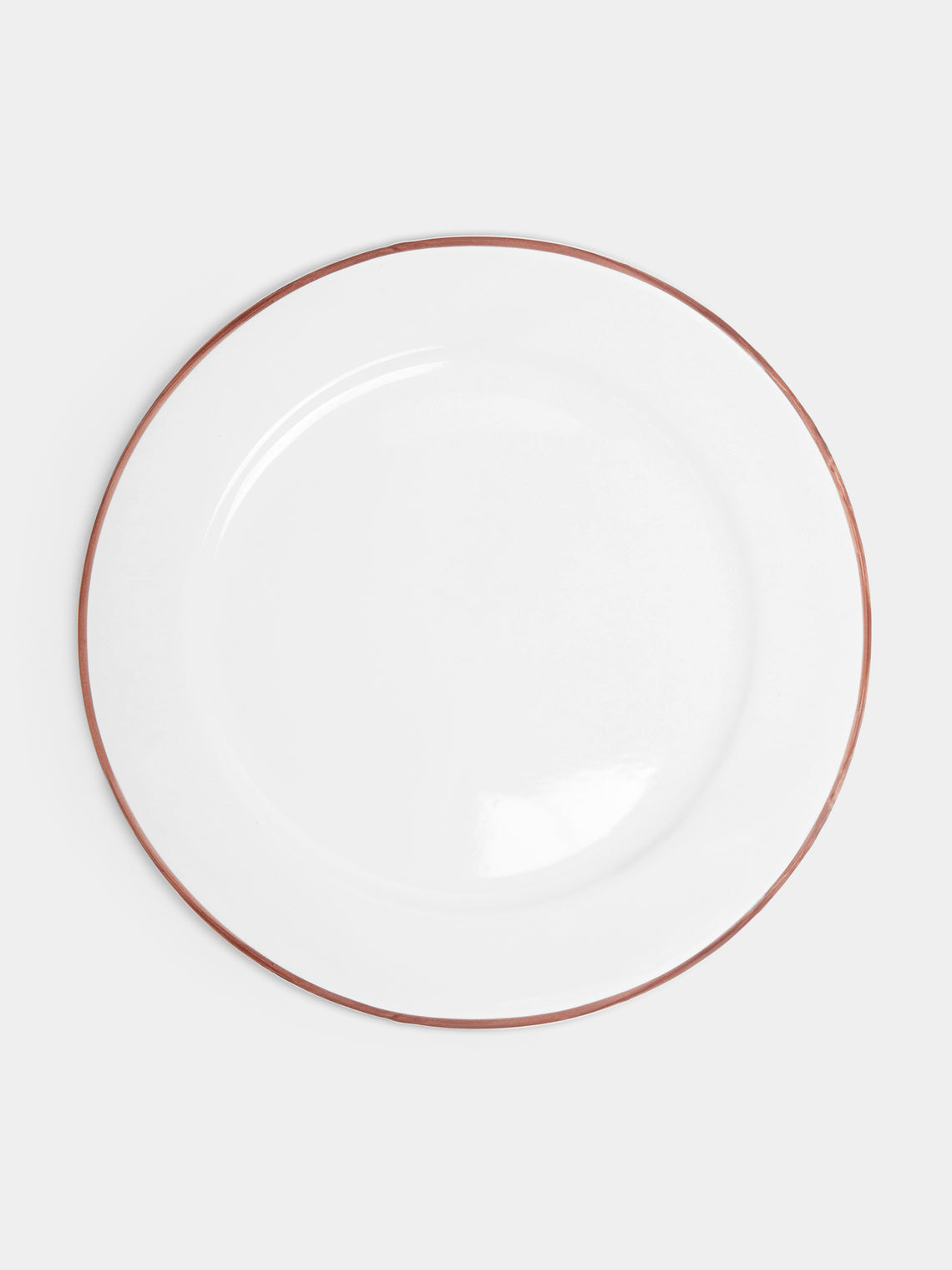 Z.d.G - L'Horizon Hand-Painted Ceramic Charger Plates (Set of 2) - Brown - ABASK - 