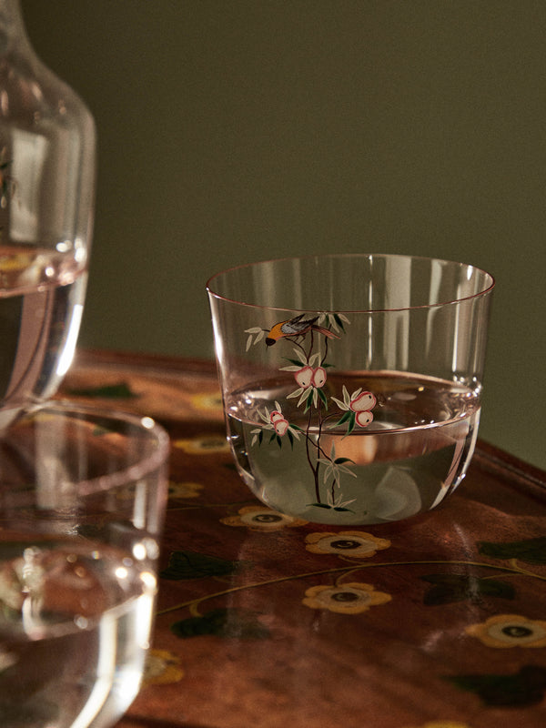 Lobmeyr - Garden of Paradise Hand-Painted Crystal Water Tumbler -  - ABASK