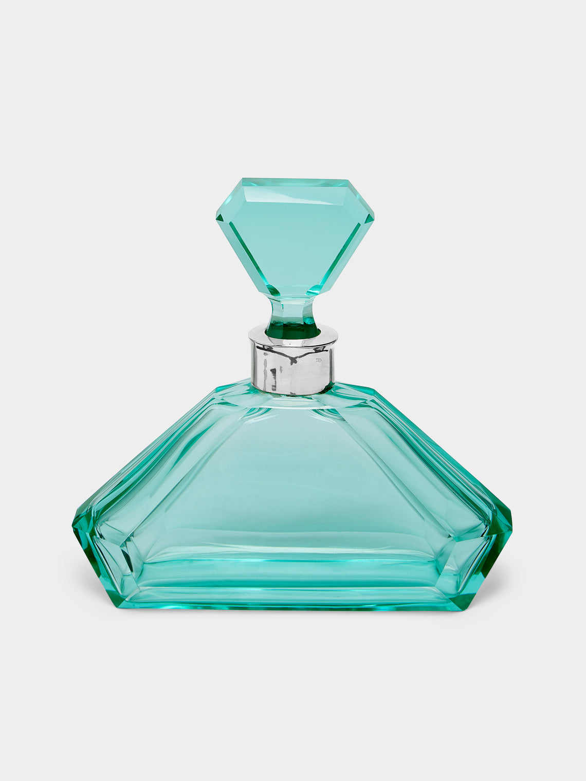 Antique and Vintage - 1930s Aqua Green Perfume Bottle -  - ABASK - 