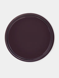 The Lacquer Company - Lacquered Large Circular Tray - Burgundy - ABASK - 