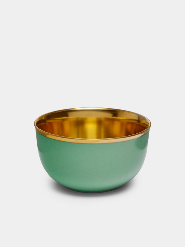 Augarten - Hand-Painted Champagne Coupe - Green - ABASK - 
