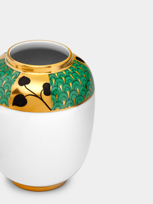 Augarten - Secession Hand-Painted Porcelain Lampion Shaped Vase - ABASK