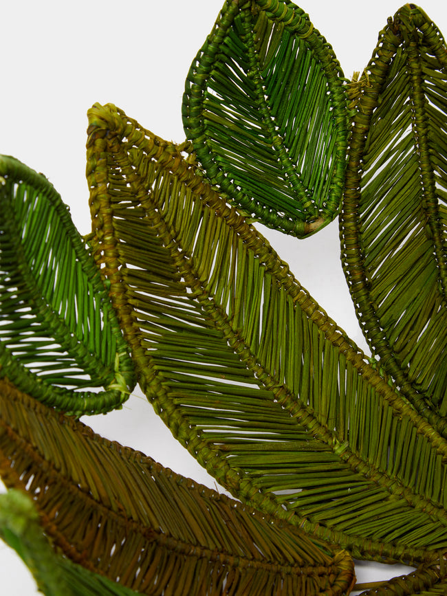 Artesanías del Atlántico - Handwoven Stromanthe Palm Large Centrepiece - Green - ABASK