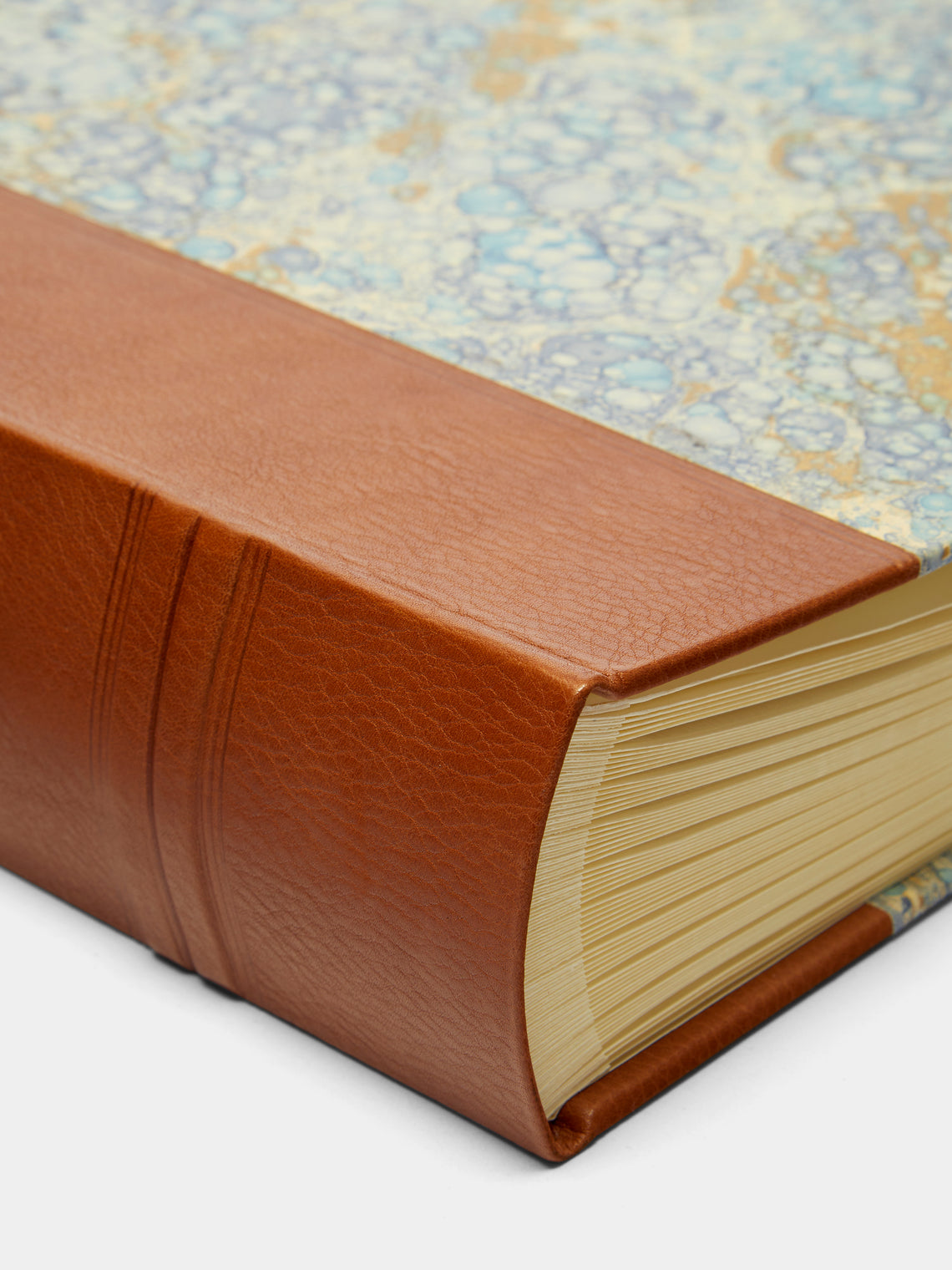Hand-Marbled Leather Bound Large Photo Album