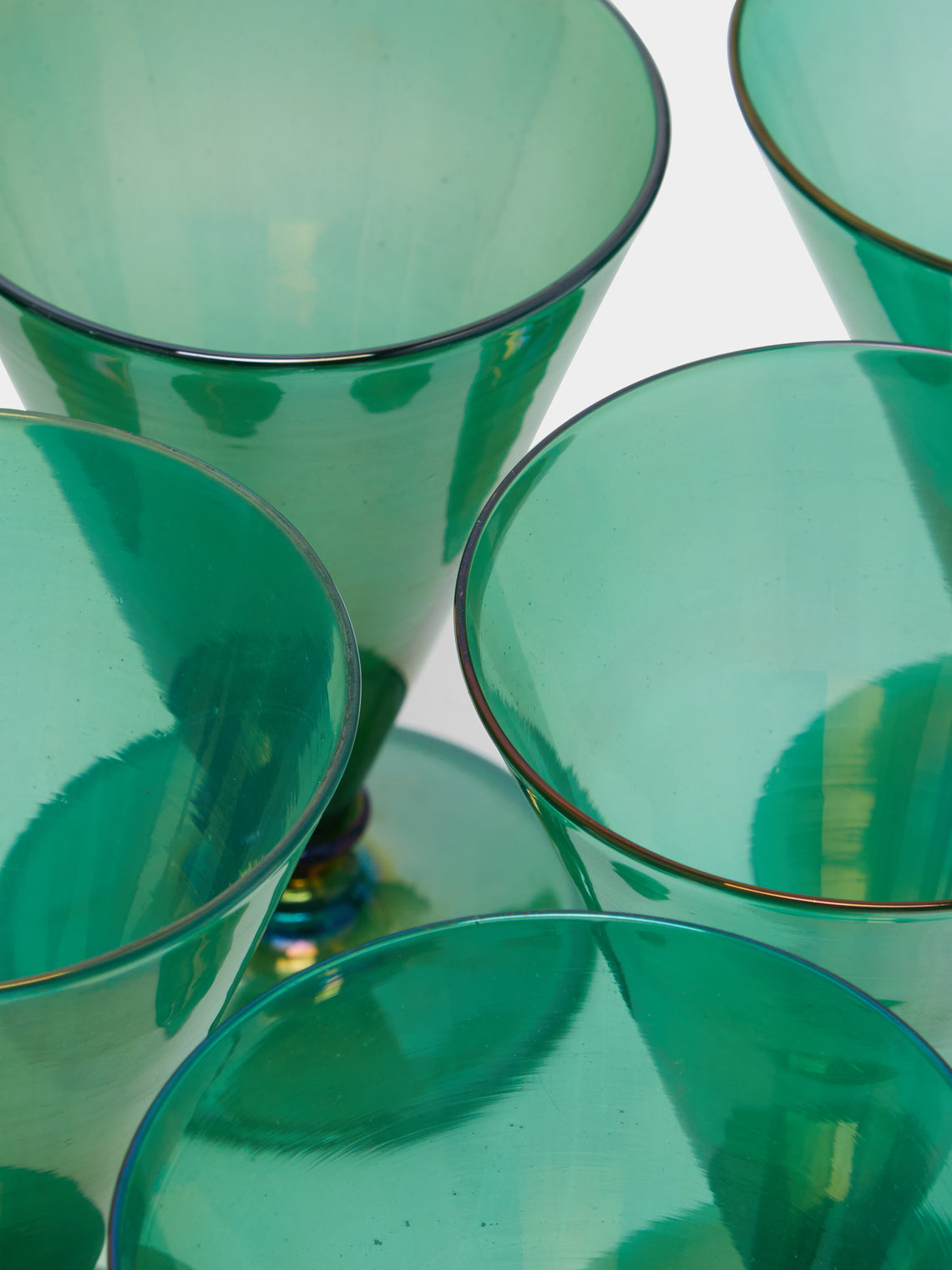 Antique and Vintage - 1930s Murano Lustre Wine Glass (Set of 12) -  - ABASK