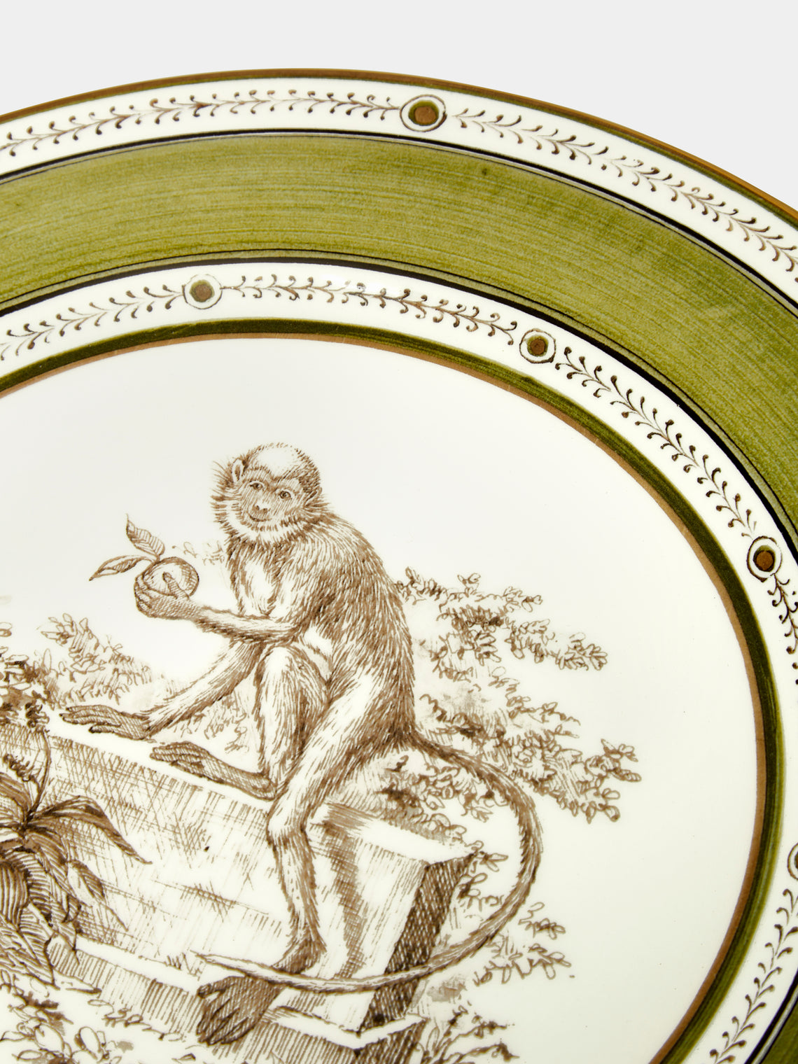 Monkeys Ceramic Salad / Dessert Plates – 9in/23cm (Set of 6)