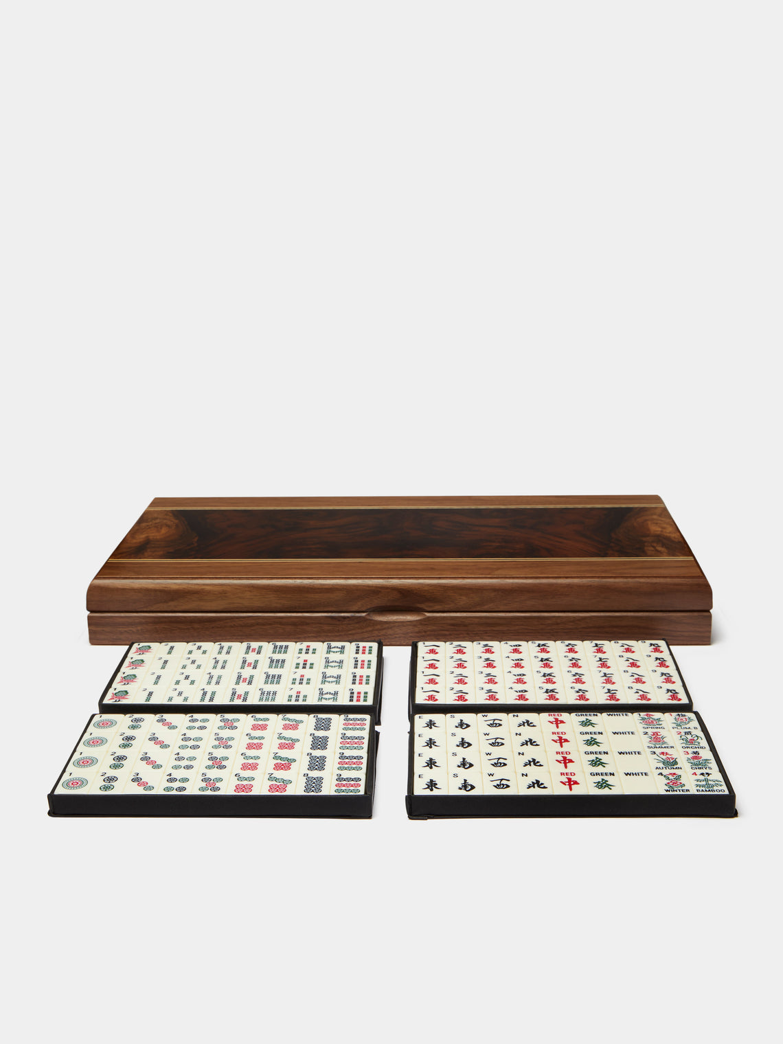 Dal Negro - Leather and Walnut Mahjong Set - Brown - ABASK