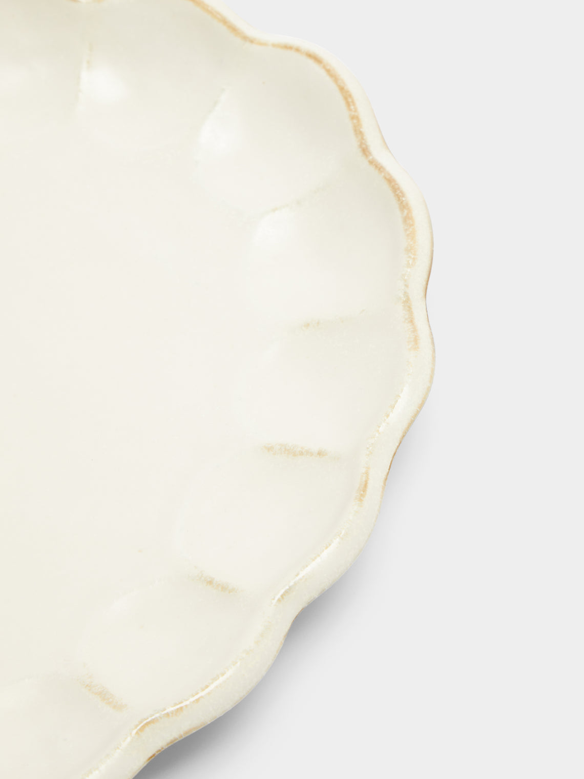 Kaneko Kohyo - Rinka Ceramic Large Serving Platter - White - ABASK
