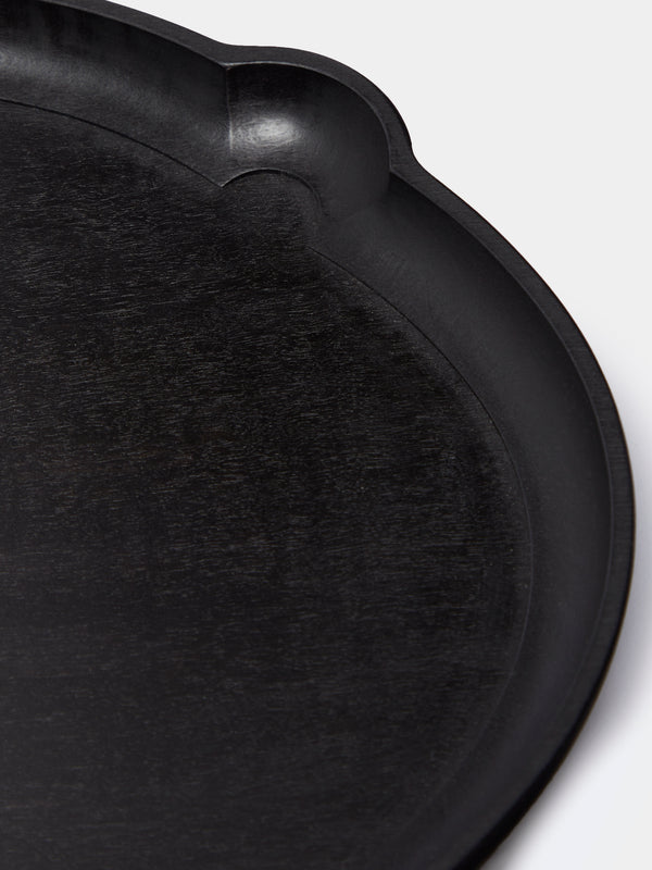 Ifuji - Italian Hand-Carved Wood Medium Tray -  - ABASK