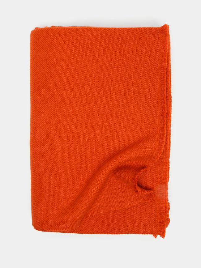 Denis Colomb - Himalayan Cashmere Blanket - Orange - ABASK - 