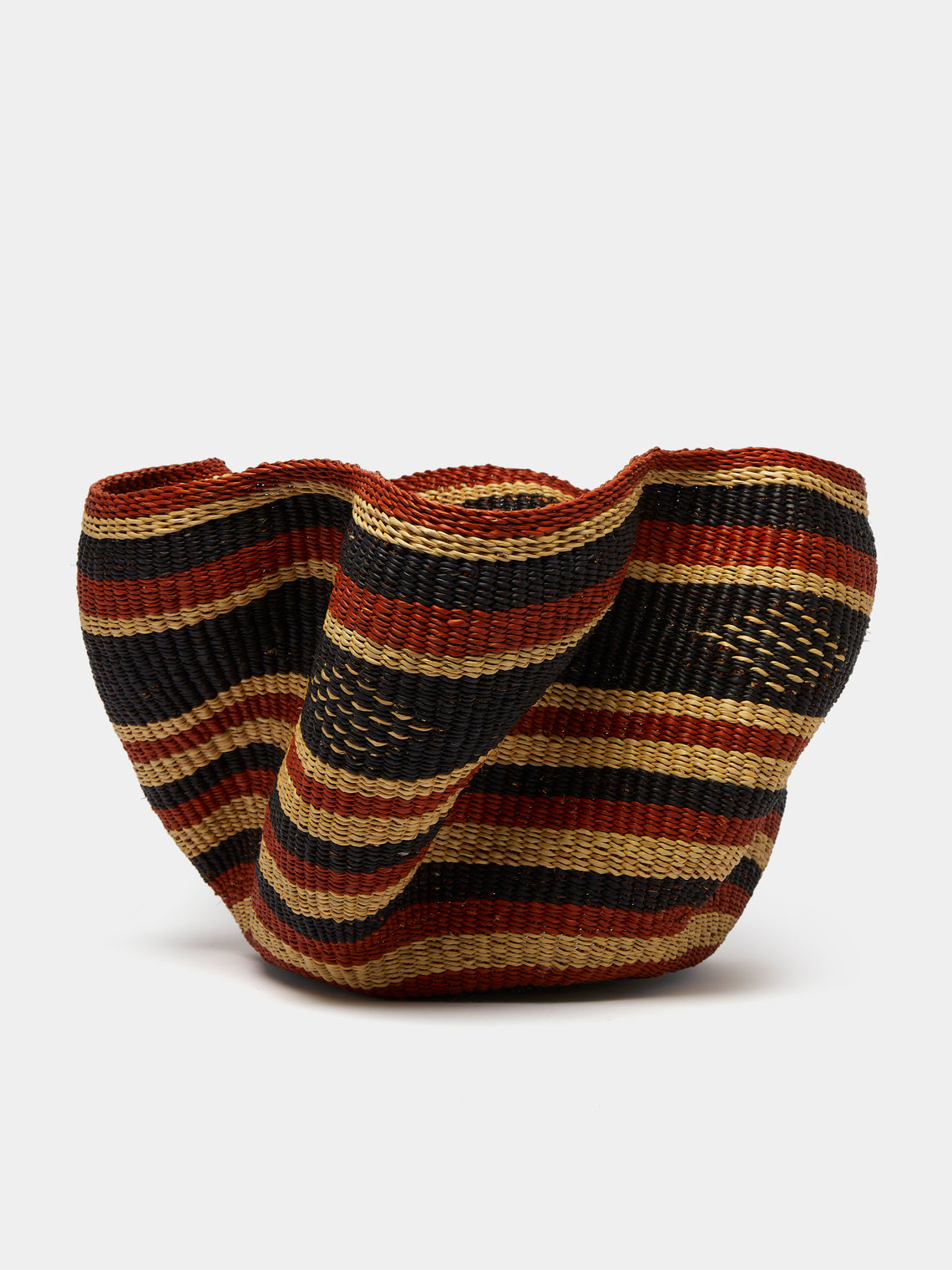 Baba Tree - Pakurigo Wave Handwoven Elephant Grass Basket - Multiple - ABASK - 
