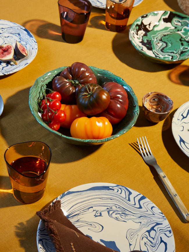 Atelier Saint-André Perrin - Marbled Ceramic Serving Bowl -  - ABASK