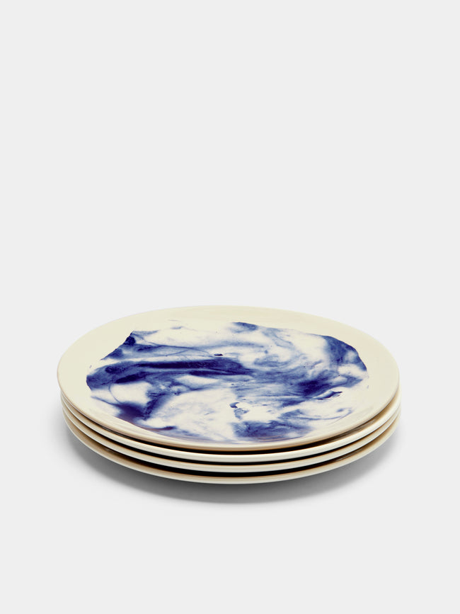 1882 Ltd. - Indigo Storm Dinner Plate (Set of 4) - Blue - ABASK