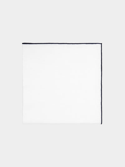 Madre Linen - Hand-Dyed Linen Contrast-Edge Napkins (Set of 4) -  - ABASK - 