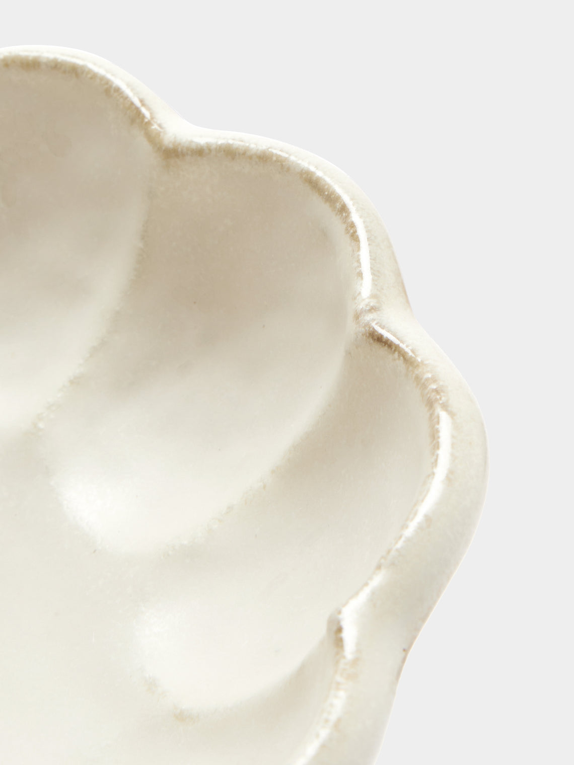 Kaneko Kohyo - Rinka Ceramic Shallow Serving Bowl - White - ABASK