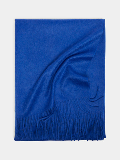 Begg x Co - Arran Cashmere Blanket - Blue - ABASK - 