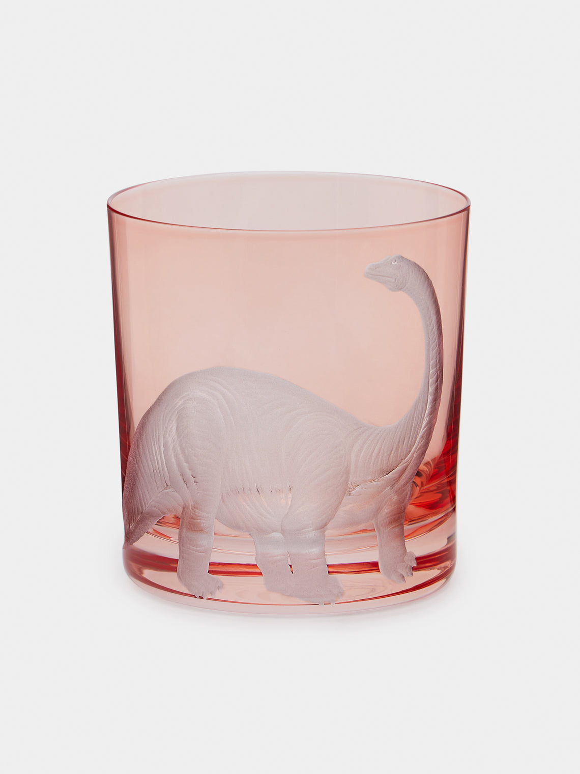 Dinosaur Hand-Engraved Crystal Tumbler