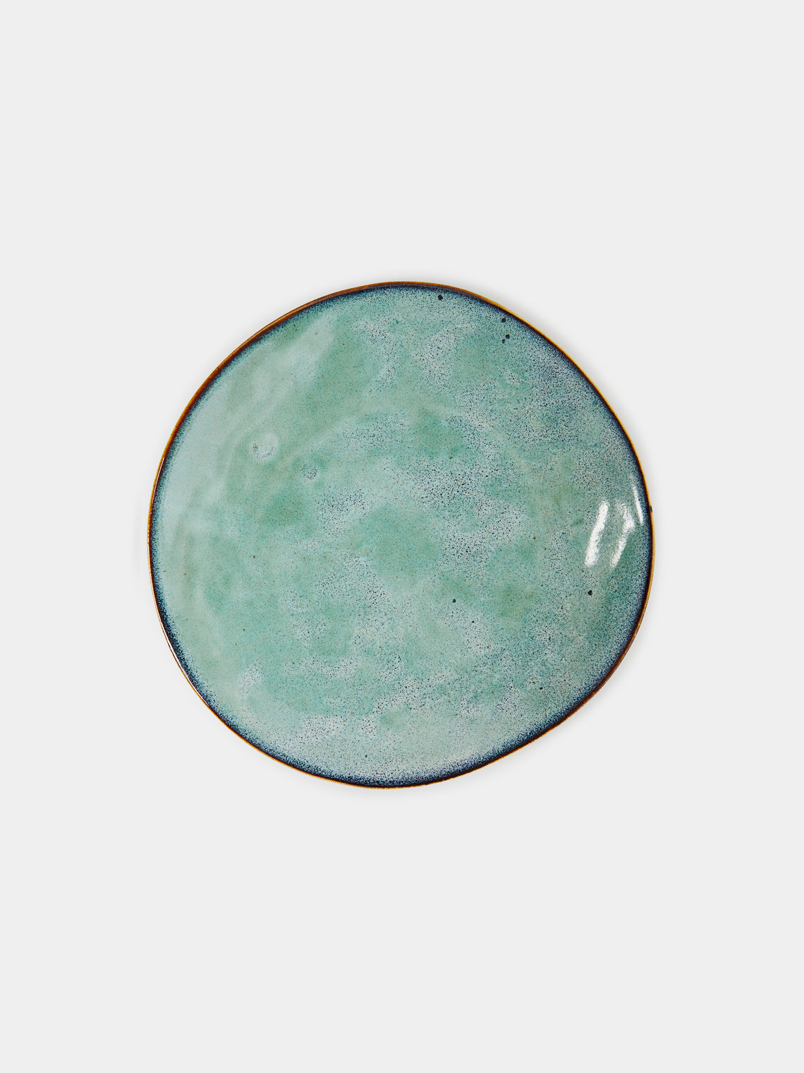 Mervyn Gers Ceramics - Hand-Glazed Ceramic Side Plates (Set of 6) - Blue - ABASK - 
