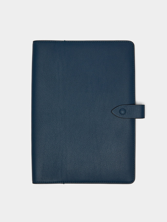 Métier - A5 Leather Notebook Cover - Blue - ABASK - 
