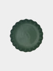 Perla Valtierra - Hand-Glazed Ceramic Lipped Dessert Plates (Set of 4) - Green - ABASK - 