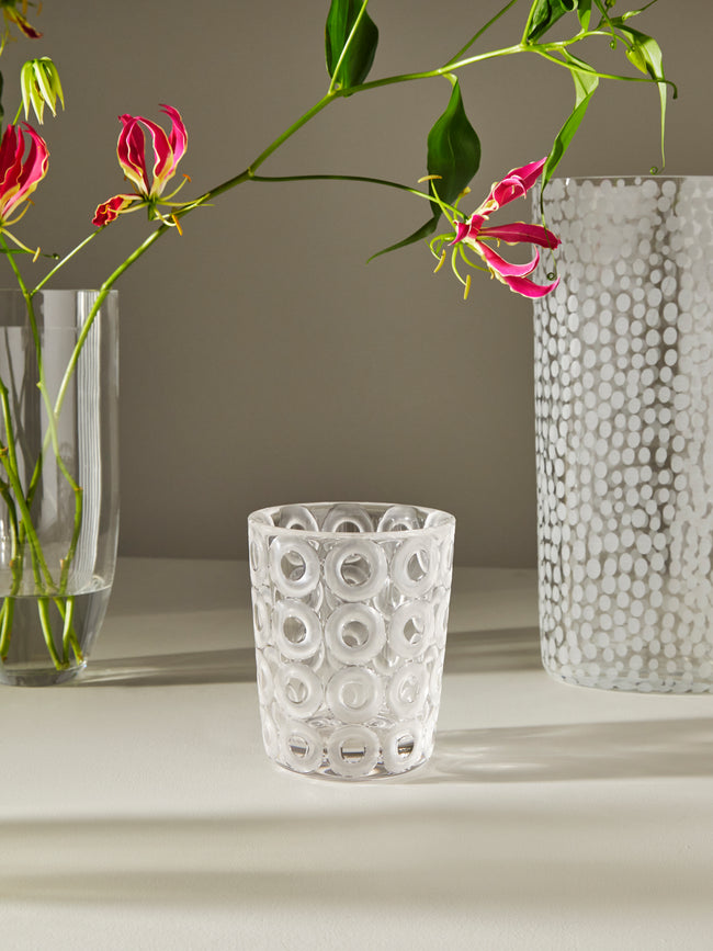 Lobmeyr - Ring Hand-Blown Crystal Vase - Clear - ABASK
