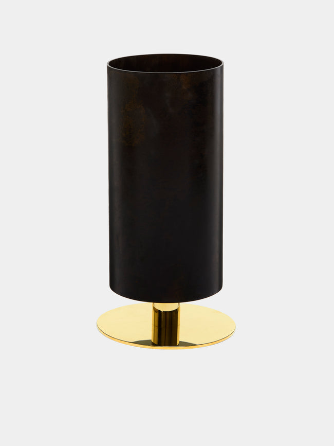 Carl Auböck - Brass and Cast Iron Vase on Pedestal - Black - ABASK - 
