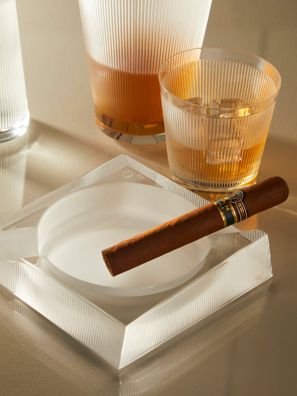 Lalique - Crystal Cut Ash Tray - Clear - ABASK