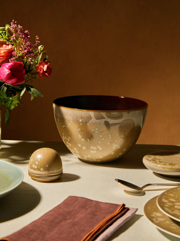 Jaune de Chrome - Basmati Porcelain Salad Bowl -  - ABASK