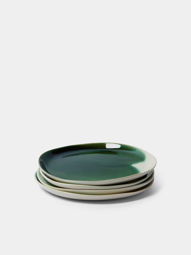 Pottery & Poetry - Side Plate (Set of 4) - Green - ABASK