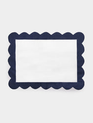 Angela Wickstead - Rapallo Scalloped Linen Placemats (Set of 4) -  - ABASK - 