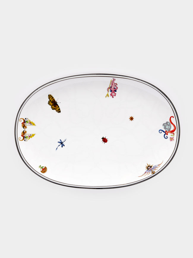 Ginori 1735 - Arcadia Porcelain Oval Platter - Multiple - ABASK - 