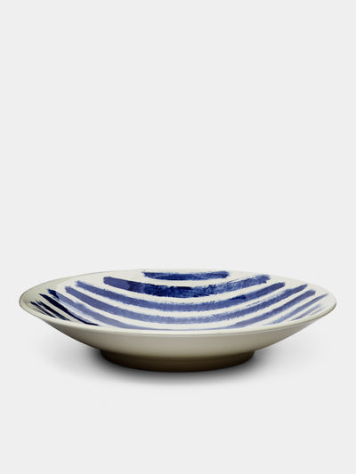 1882 Ltd. - Indigo Rain Ceramic Serving Platter - Blue - ABASK - 