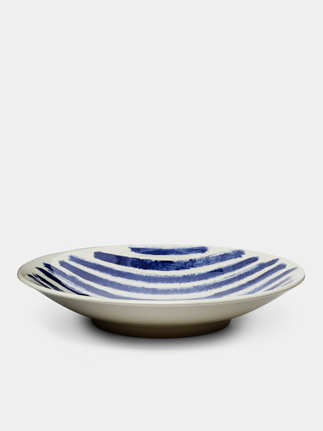 1882 Ltd. - Indigo Rain Ceramic Serving Platter - Blue - ABASK - 