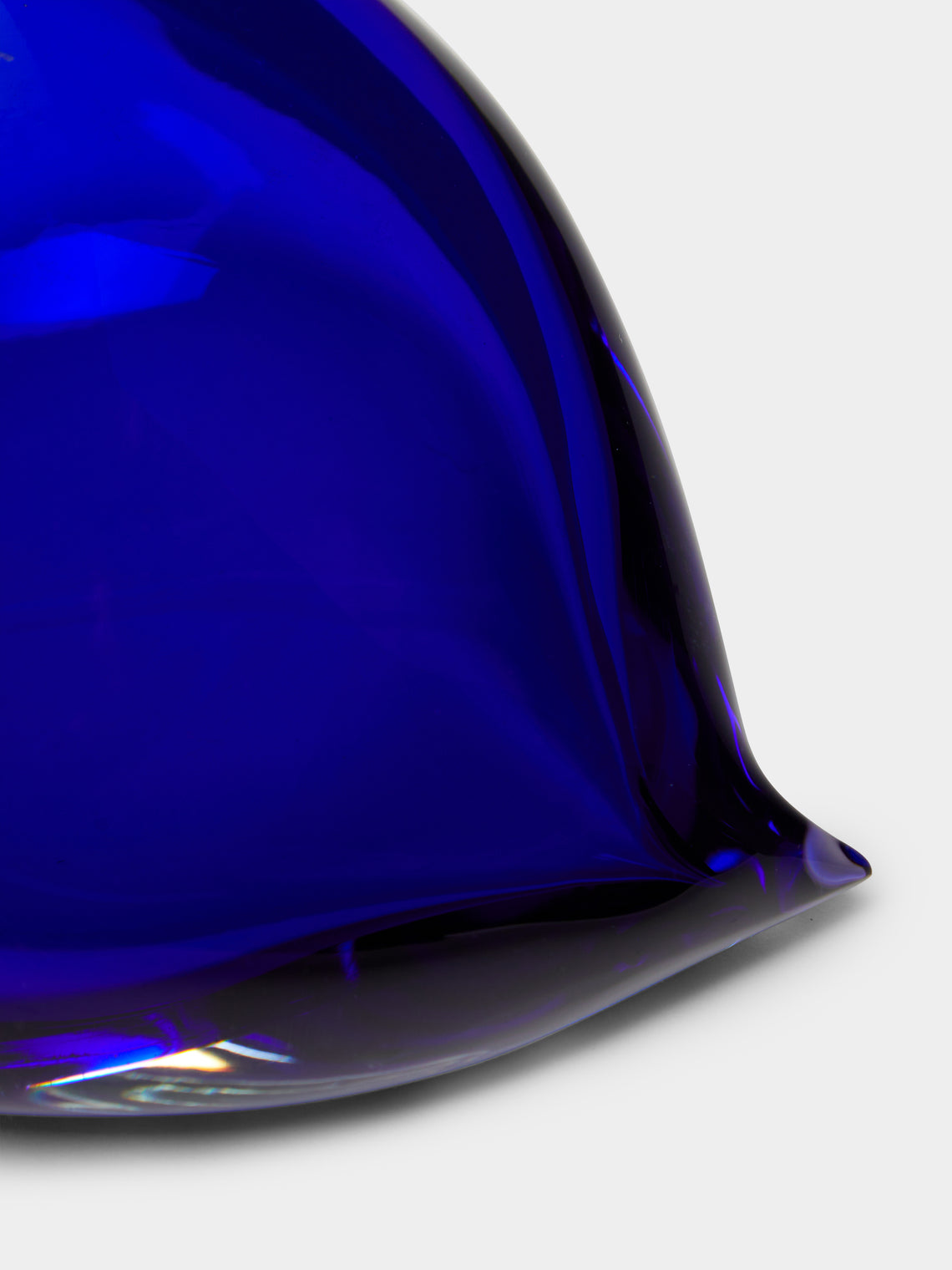 Giberto - Heart Hand-Blown Murano Glass Paperweight - Blue - ABASK