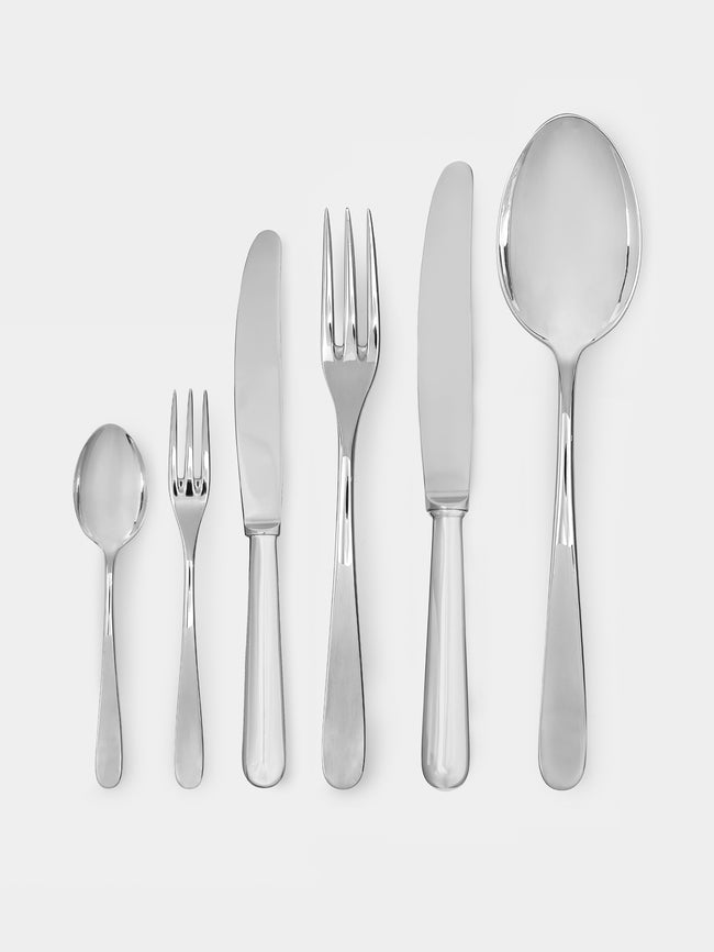 Zanetto - Miroir Silver-Plated Fruit Fork - Silver - ABASK