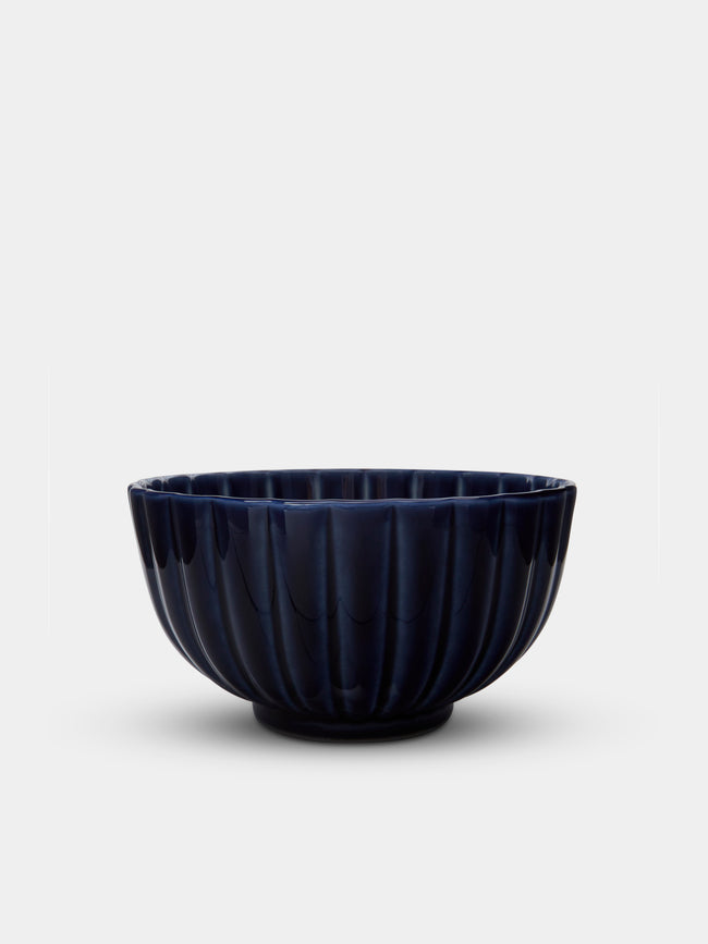 Kaneko Kohyo - Giyaman Urushi Ceramic Deep Bowls (Set of 4) - Blue - ABASK - 