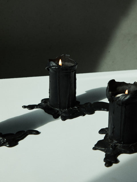 Osanna Visconti - Melted Hand-Cast Bronze Candle Holder -  - ABASK