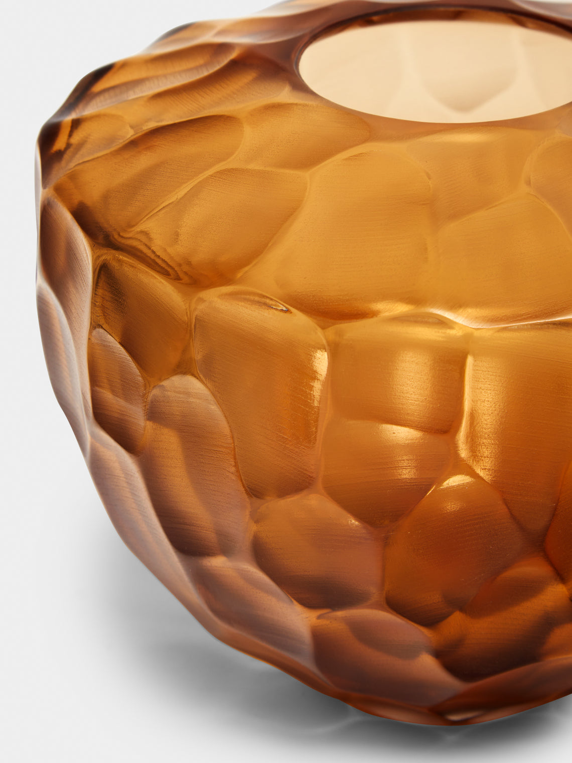 Micheluzzi Glass - Goccia Miele Hand-Blown Murano Glass Vase -  - ABASK