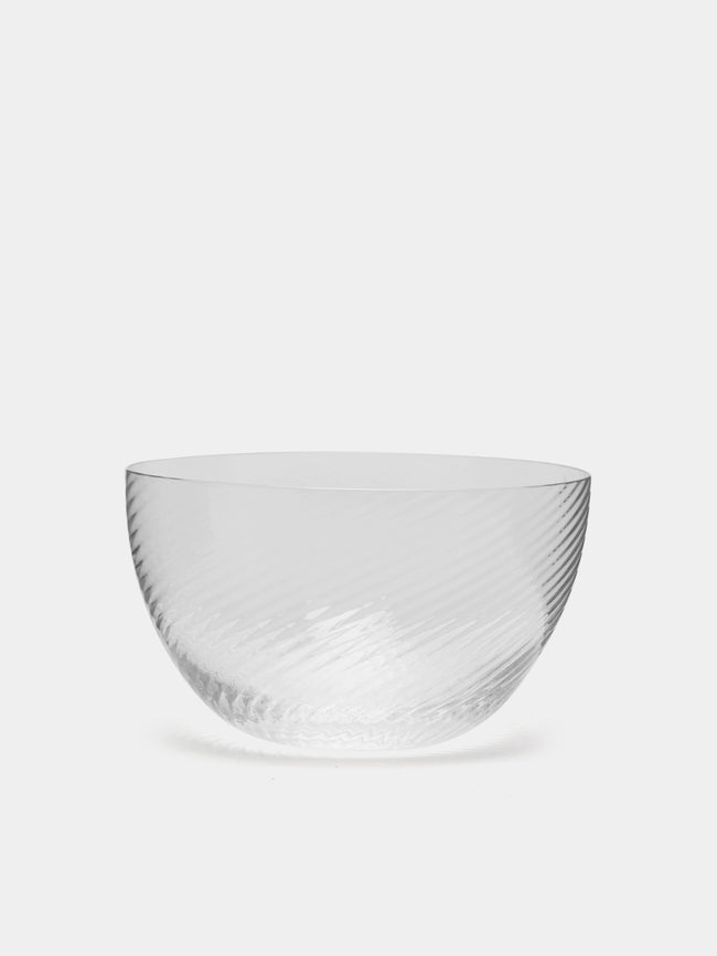 NasonMoretti - Torse Hand-Blown Murano Glass Bowl - Clear - ABASK - 