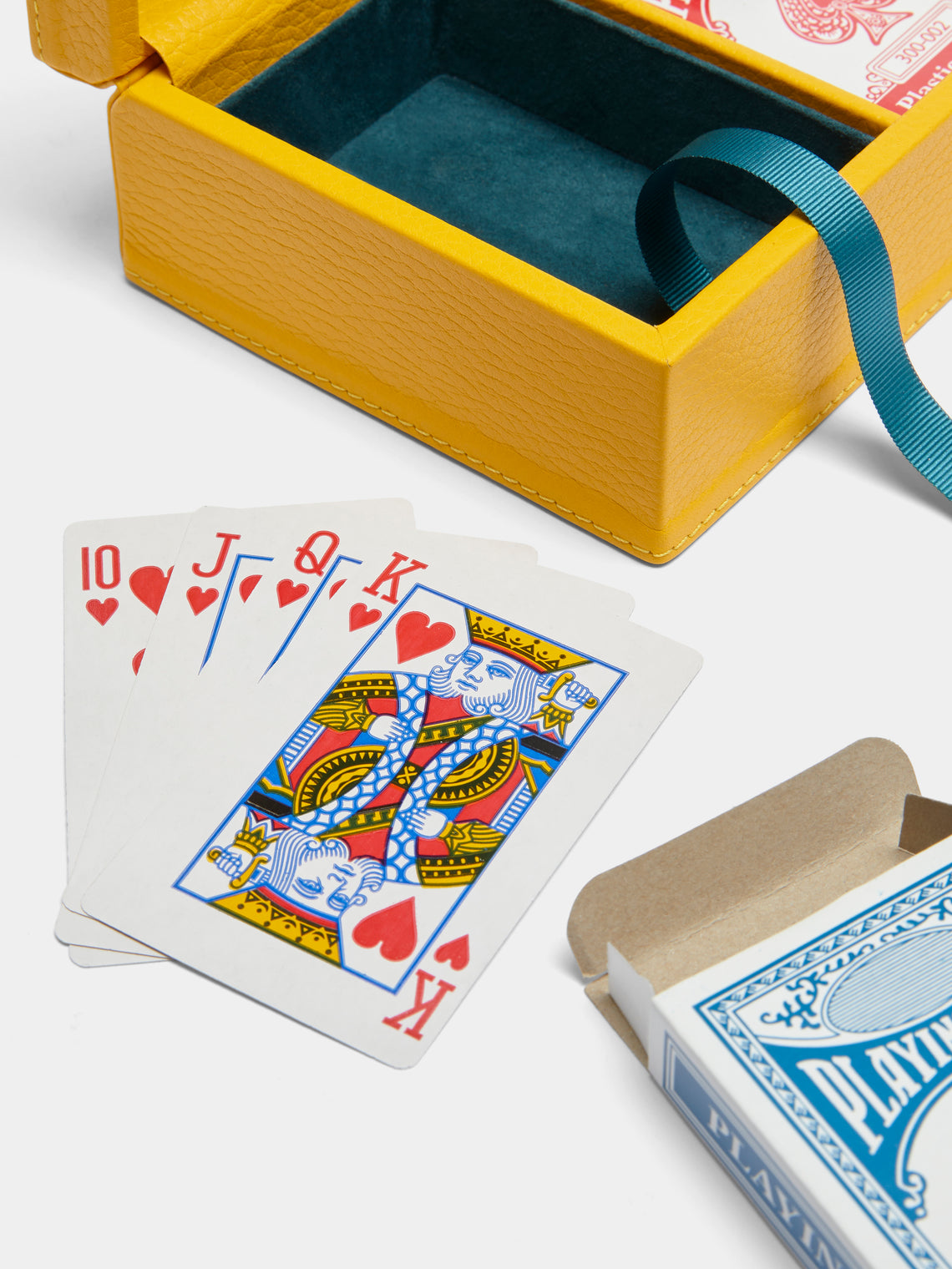 Noble Macmillan - Leather Playing Cards Set - Yellow - ABASK