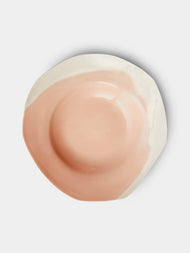 Pottery & Poetry - Hand-Glazed Porcelain Pasta Plates (Set of 4) - Light Pink - ABASK - 