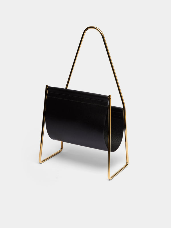 Carl Auböck - Brass and Leather Magazine Rack -  - ABASK - 
