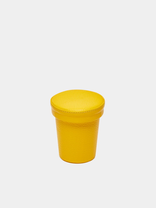 Noble Macmillan - Leather Dice Cup - Yellow - ABASK - 