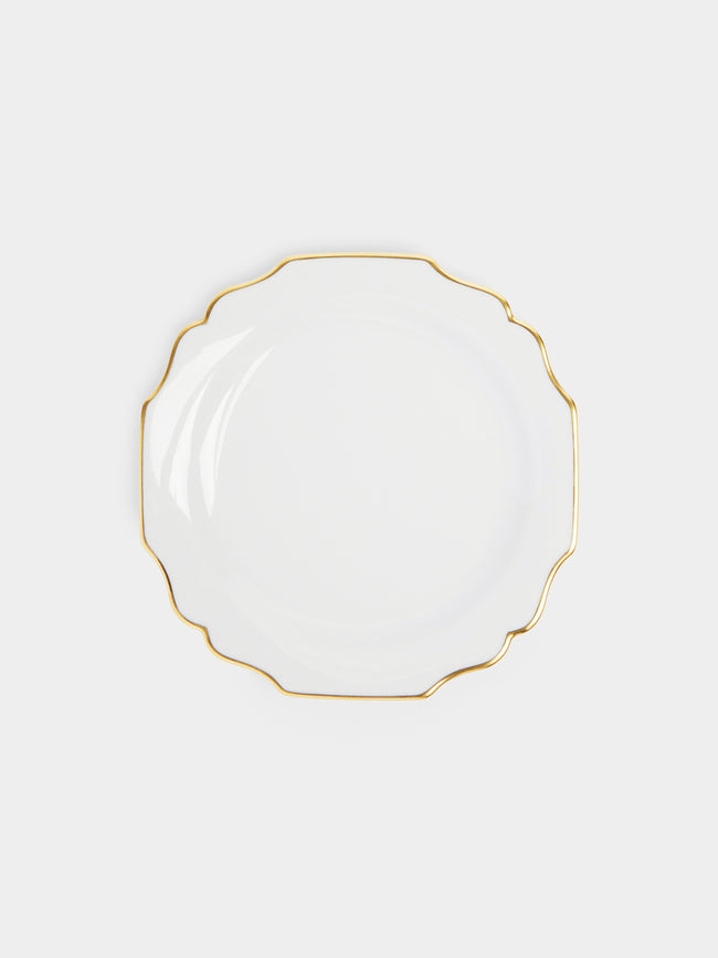 Augarten - Belvedere Porcelain Hand-Painted Dessert Plate - White - ABASK - 